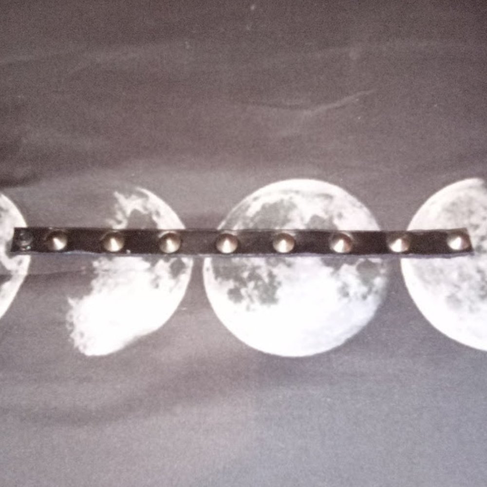 4/ $20 spike leather bracelet punk goth